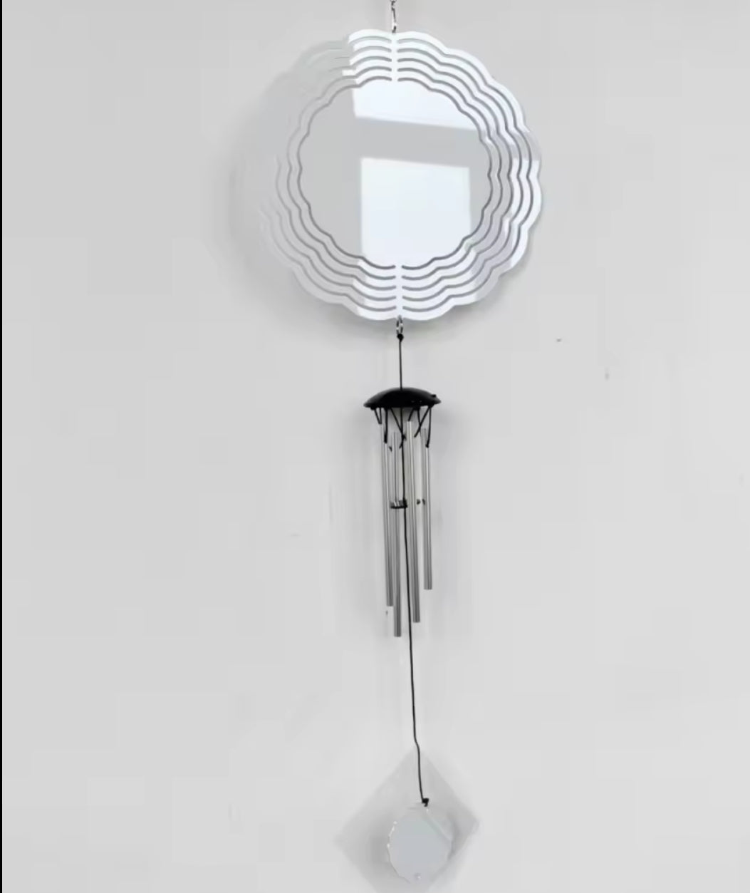 8&quot; Sublimation Rotating Double-Sided Metal Wind Chime