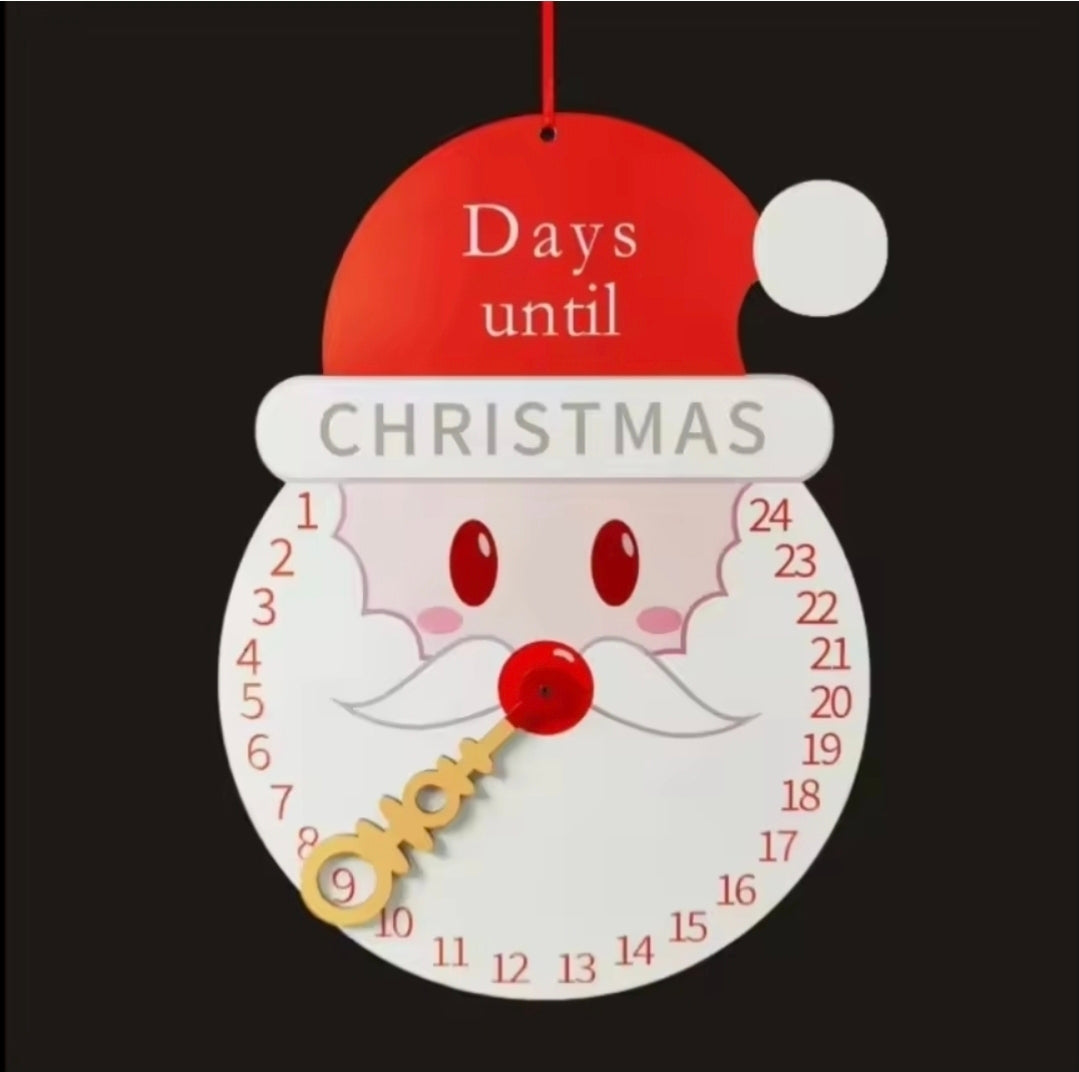 Sublimation Christmas Countdown Calendar / Doorhanger – Snowman or Santa Advent Calendar Blank