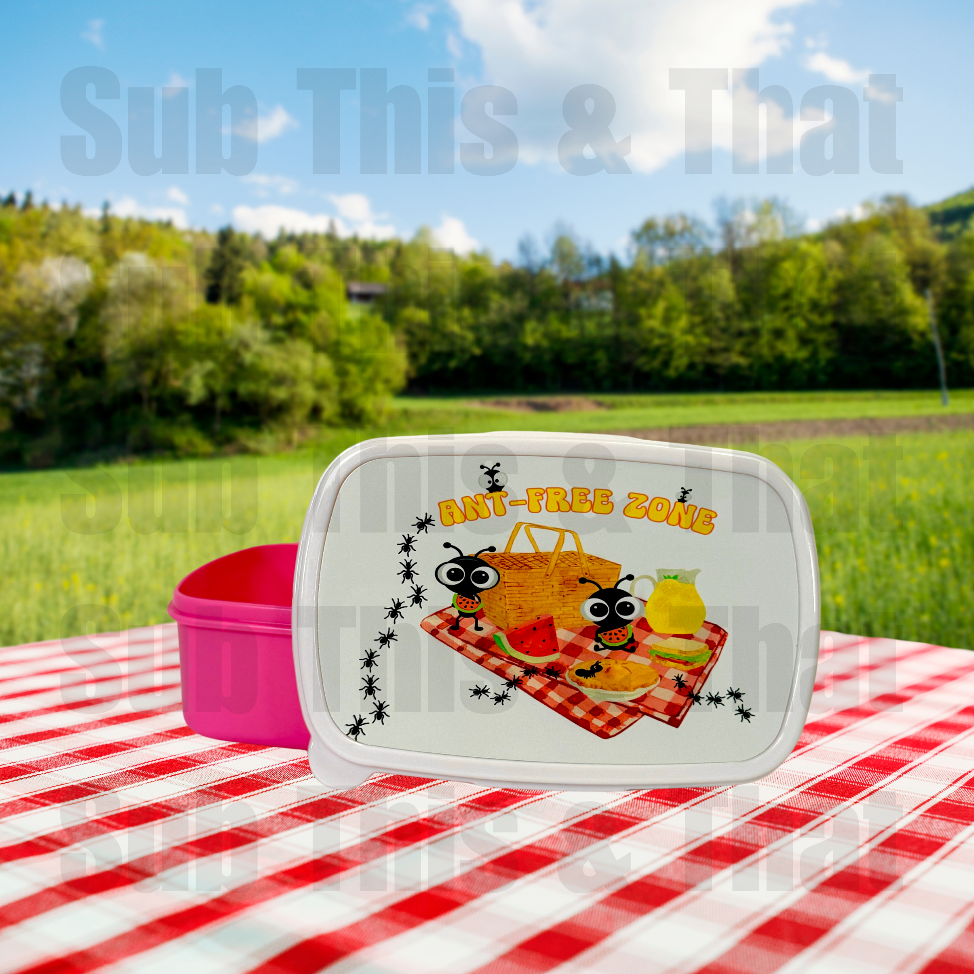 Plastic Snack Container Without Divider