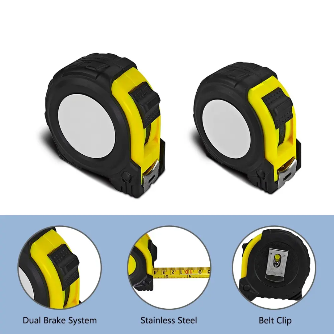 Sublimation Tape Measure – 16ft, Belt Clip & Strap