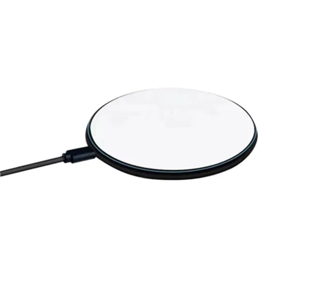 Wireless Round Mobile Phone Sublimation Charger – 6.1" Sublimation Blank with PET Film