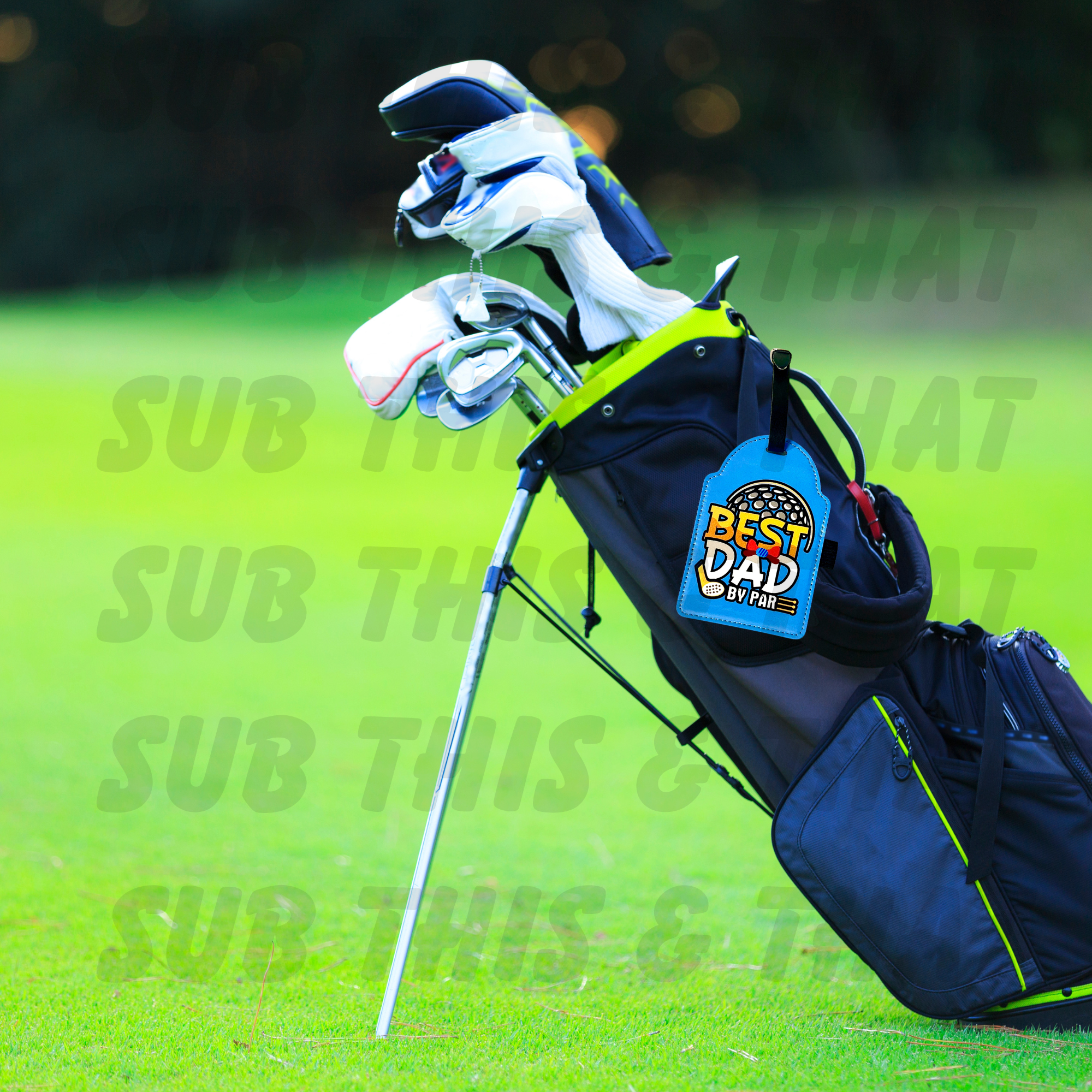 PU Leather Sublimation Golf Tee Set