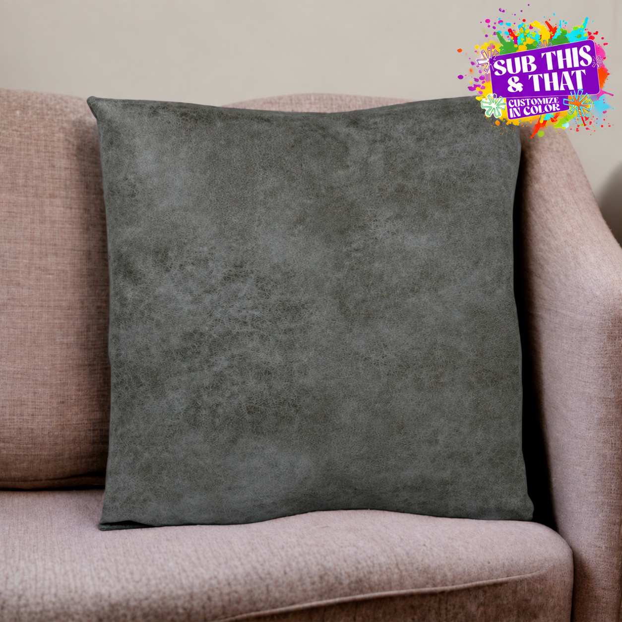 Sublimation Pillow Cover- Faux Leather