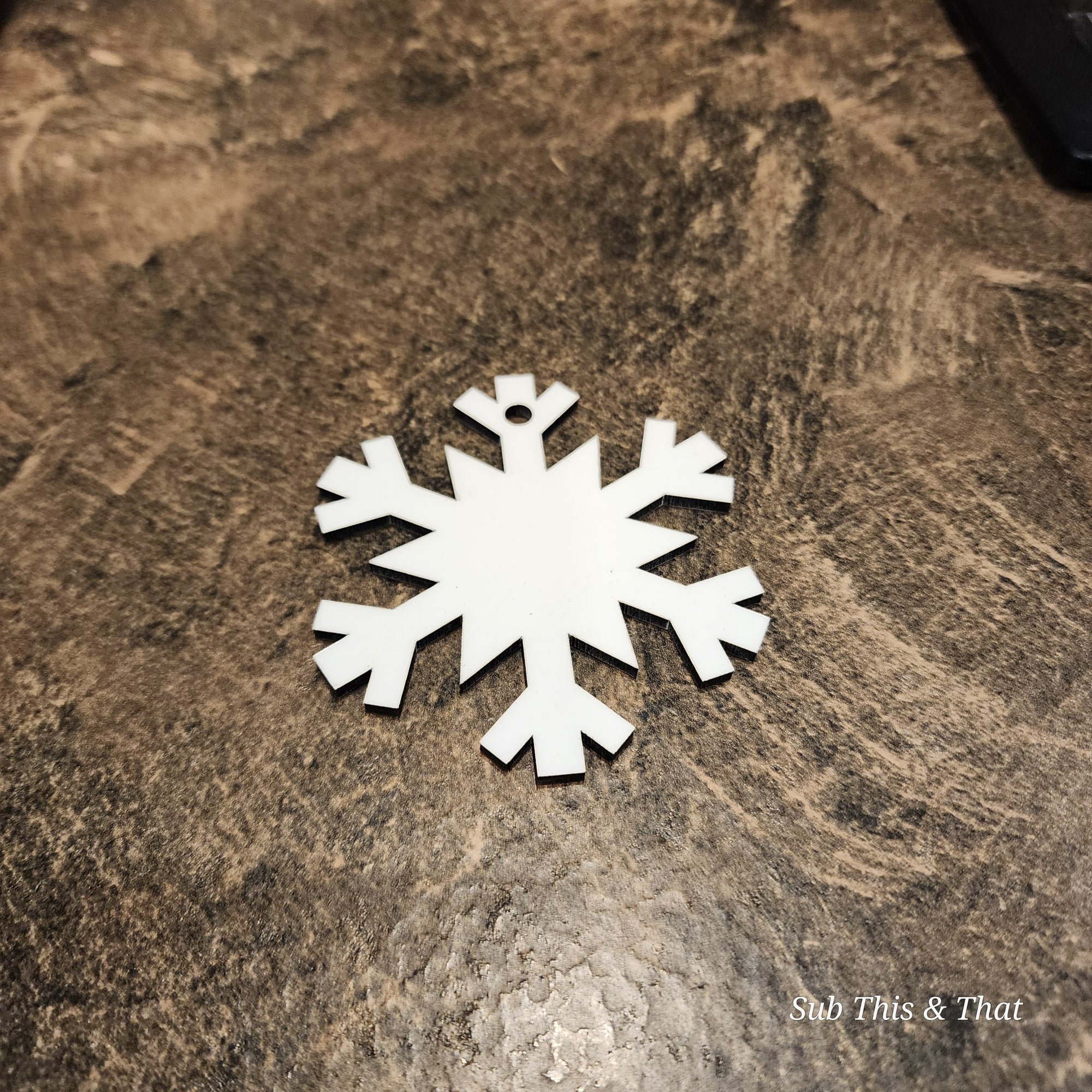 Sublimation MDF Snowflake Ornament