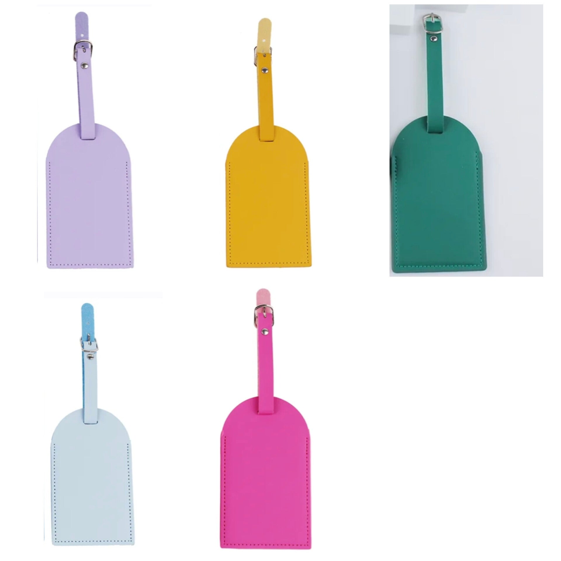 Sublimation Faux Leather Luggage Tag