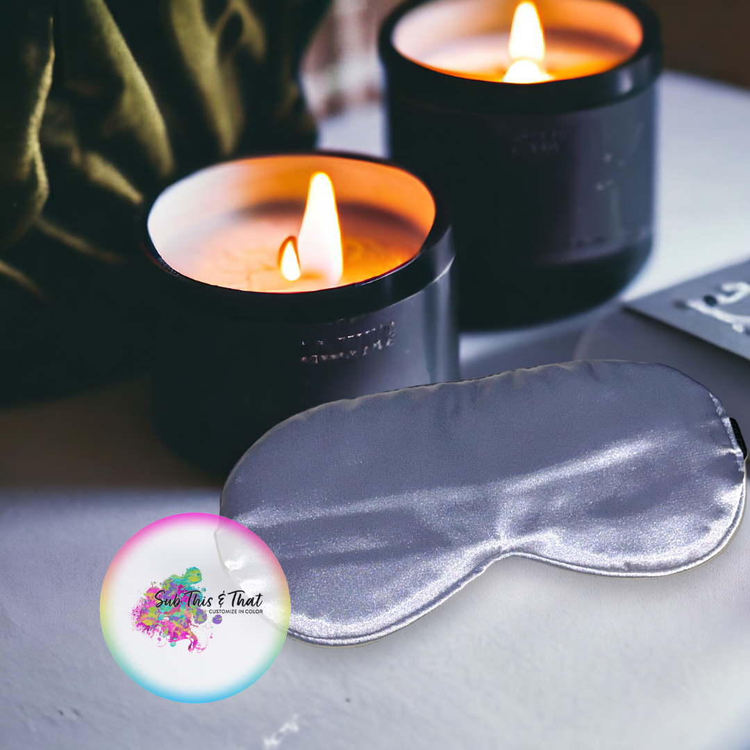 Sublimation Darkening Sleep Satin Eye Mask