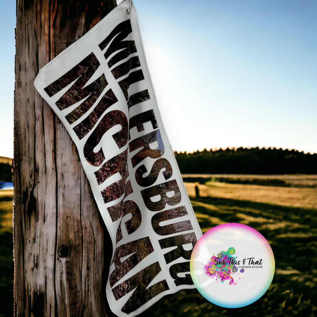 Sublimation Athletic Workout / Golf Towel