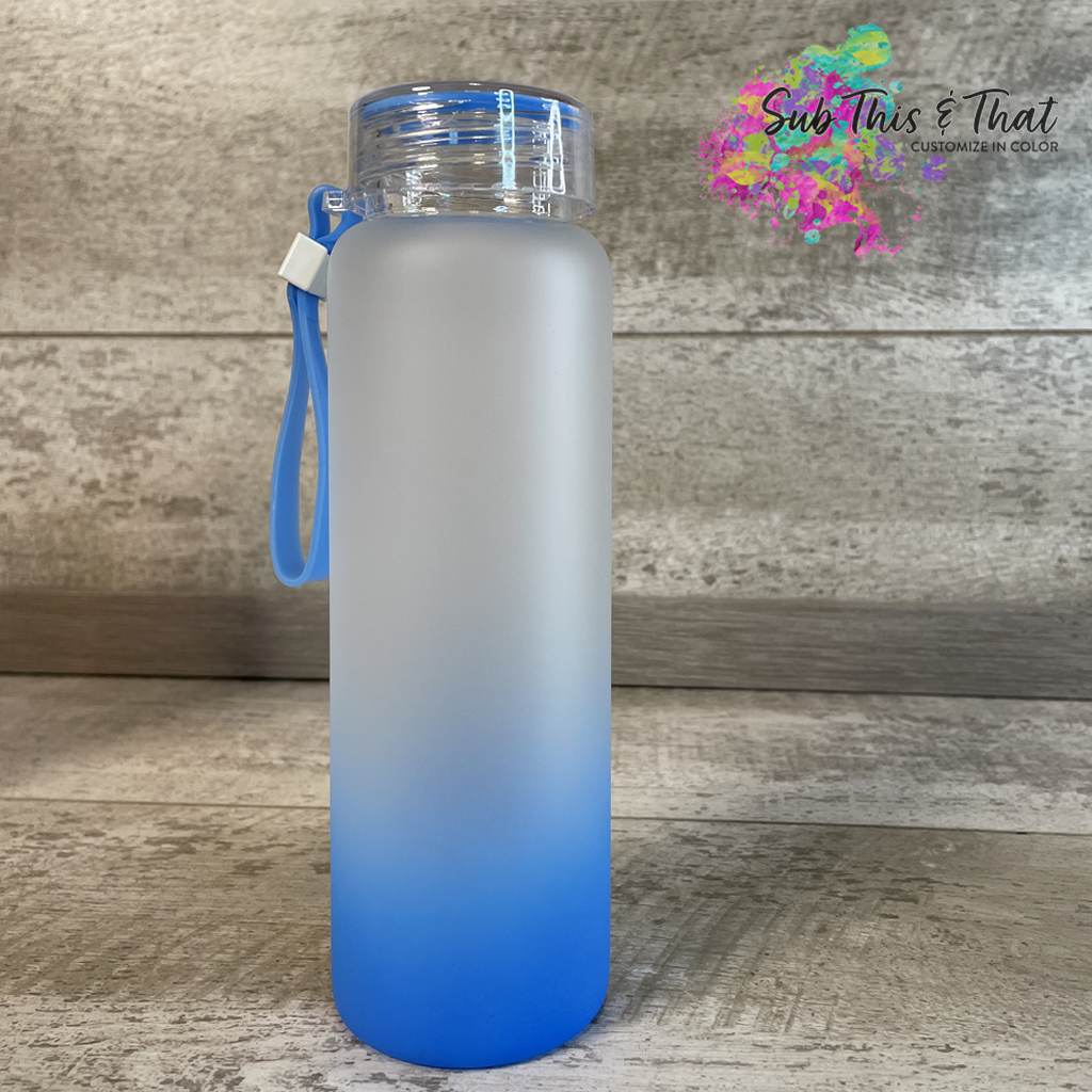 17oz Sublimation Glass Water Bottle