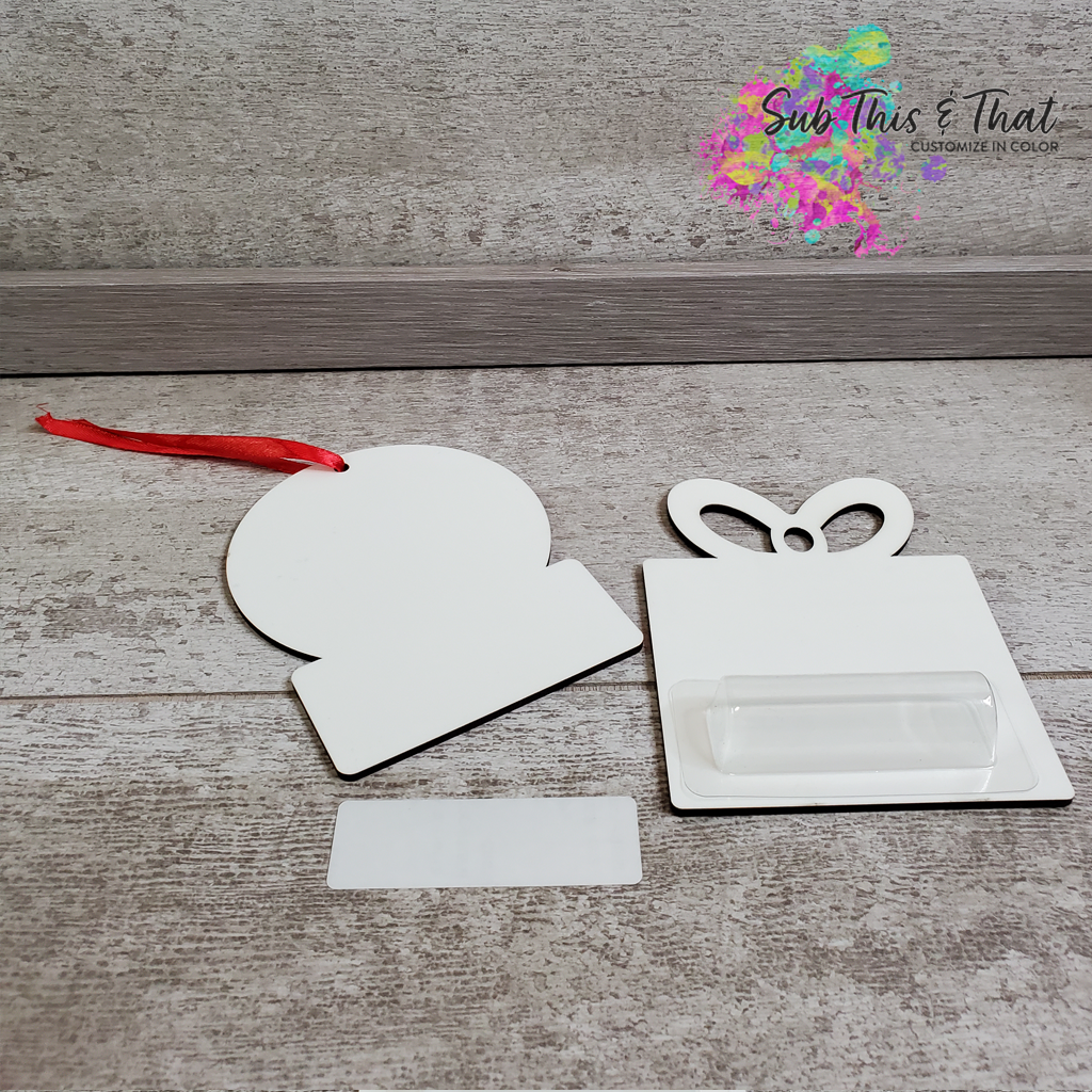Money Ornament Holder With Organza Gift Bag &amp; Tag