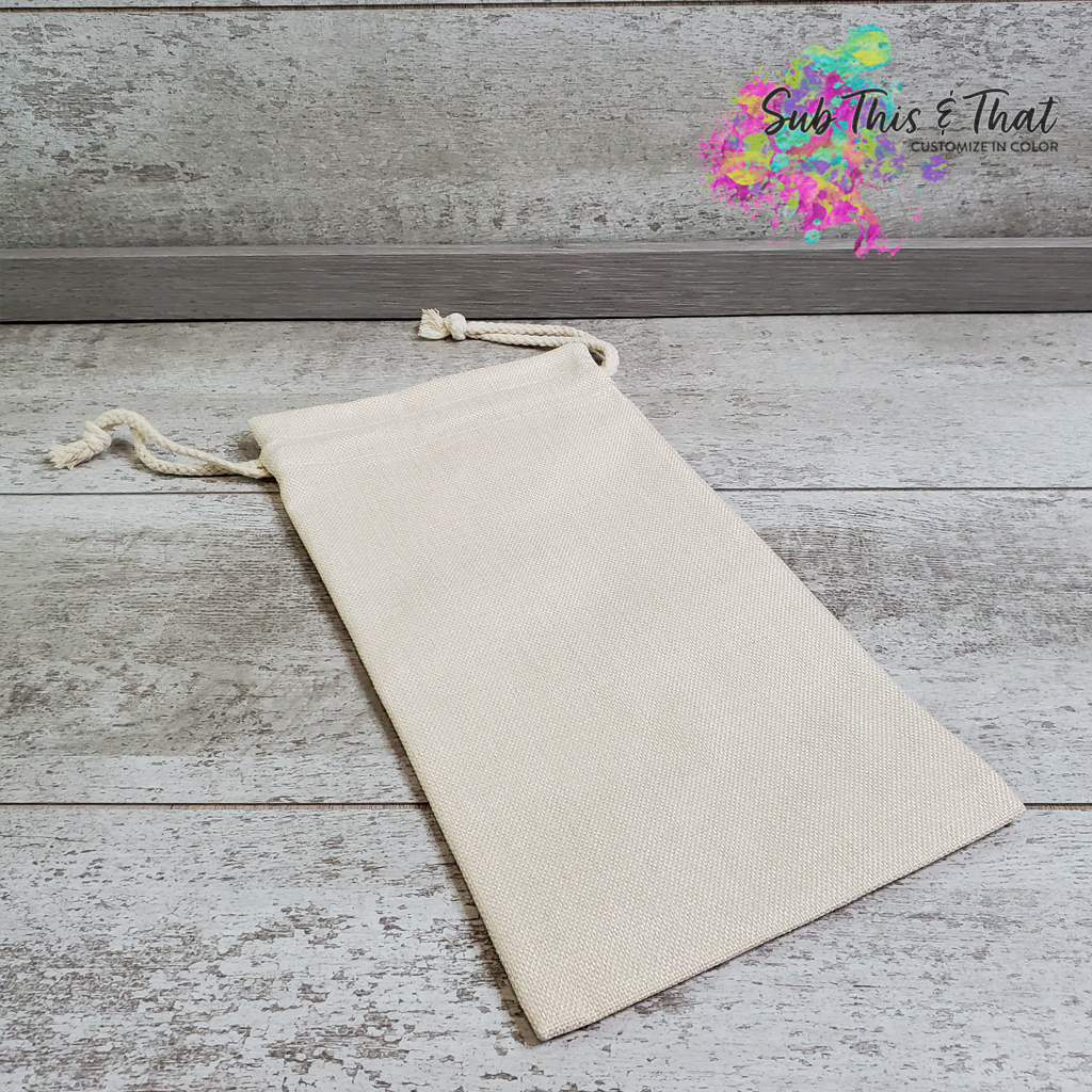 Sublimation Poly-linen Wine Bag