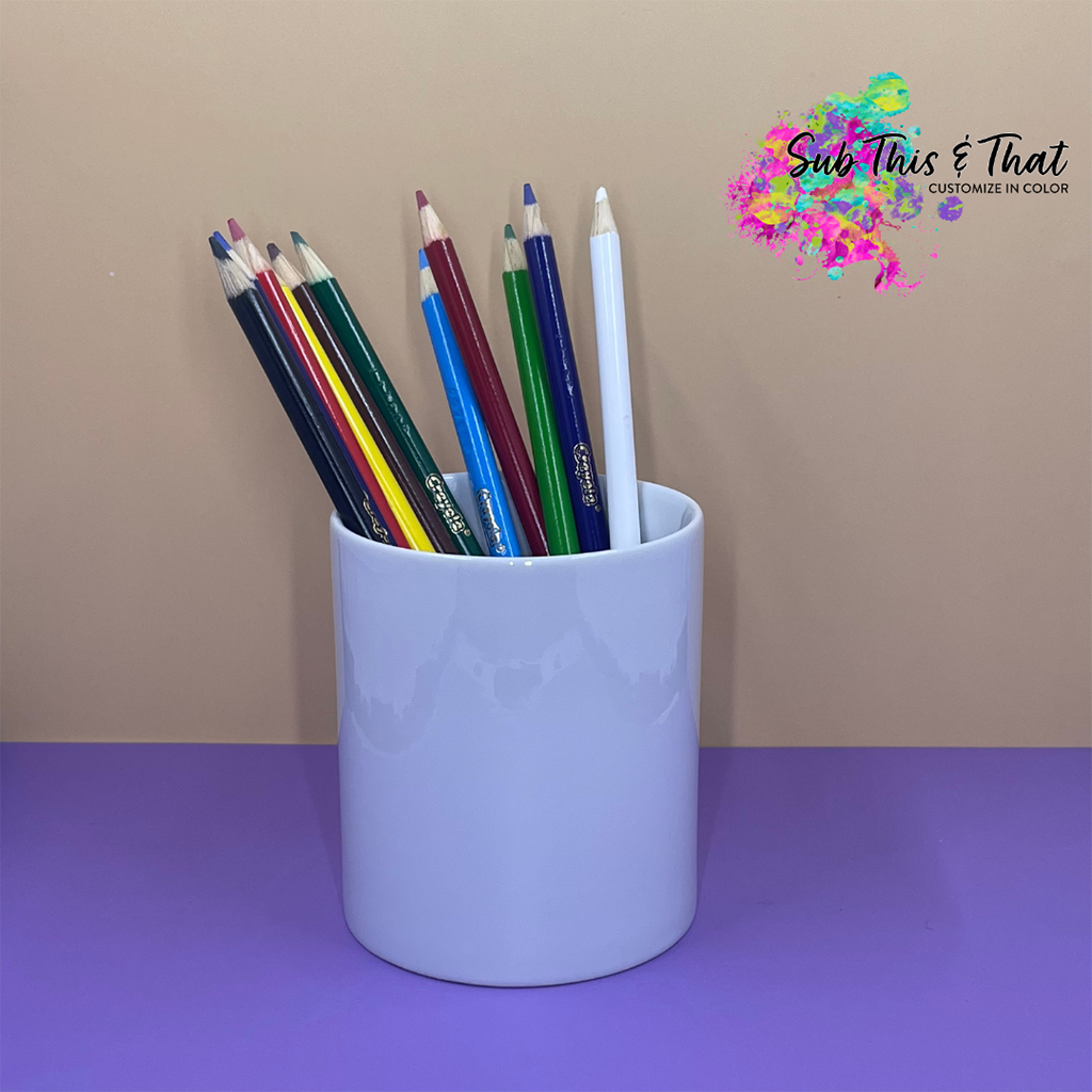 Sublimation Ceramic Pencil Holder Sublimation Ceramic Mug
