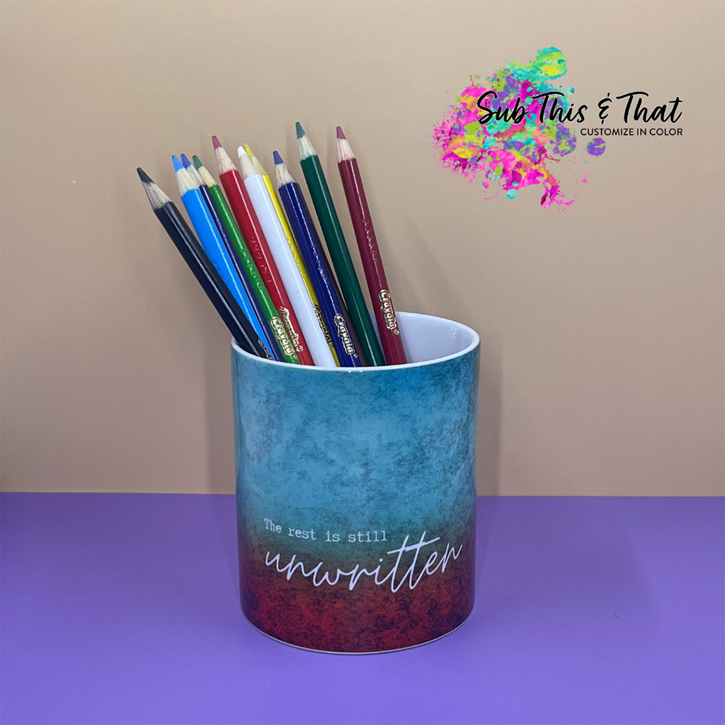 Sublimation Ceramic Pencil Holder Sublimation Ceramic Mug