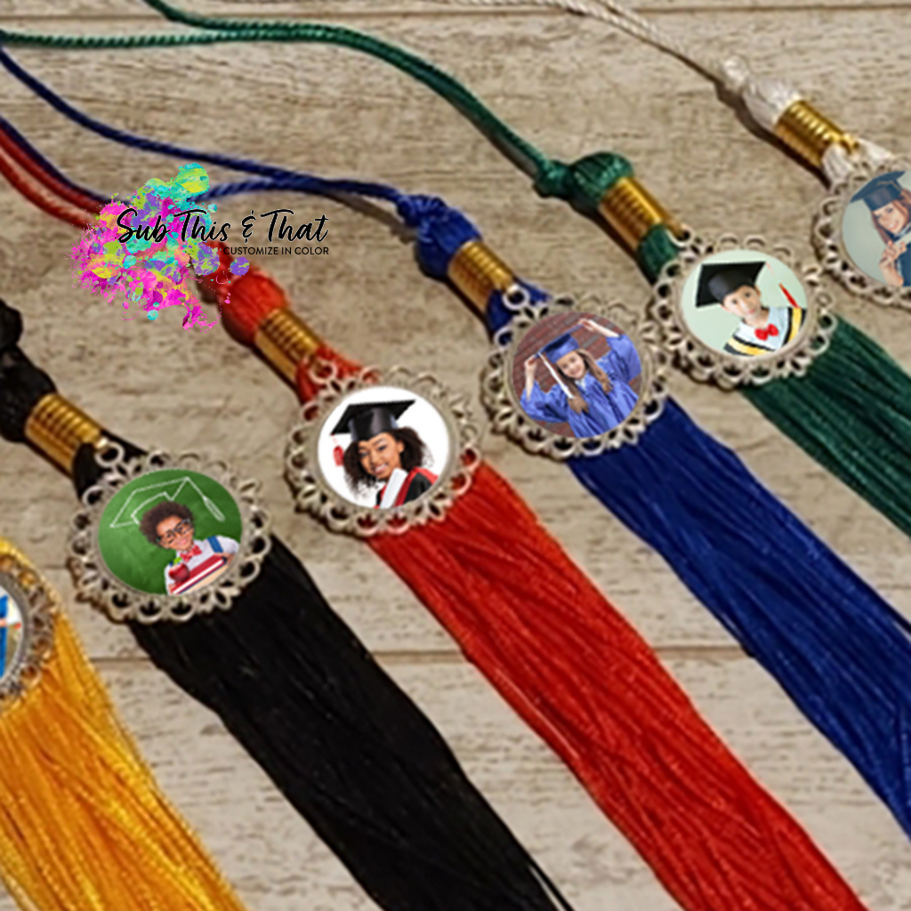 Sublimation Graduation Tassel with Charm