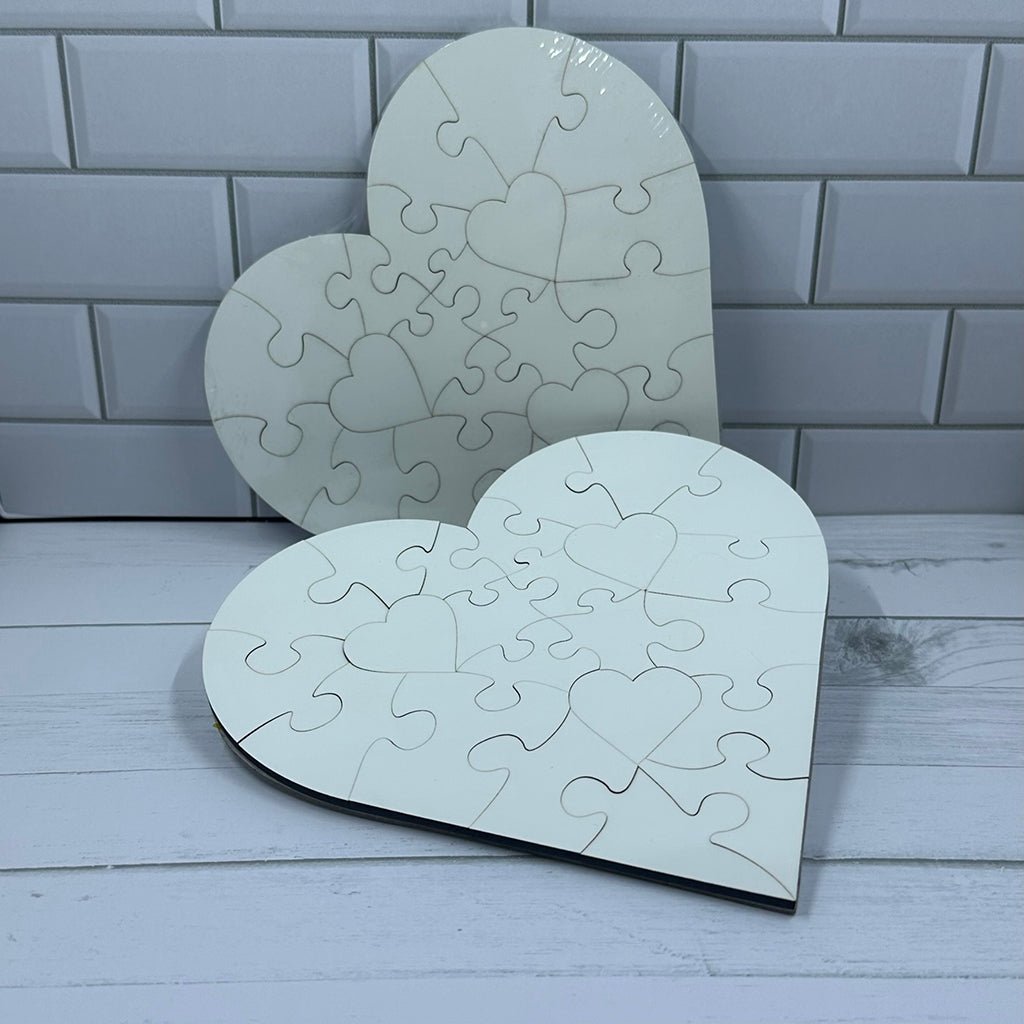 Sublimation Heart Puzzle 23pc. MDF