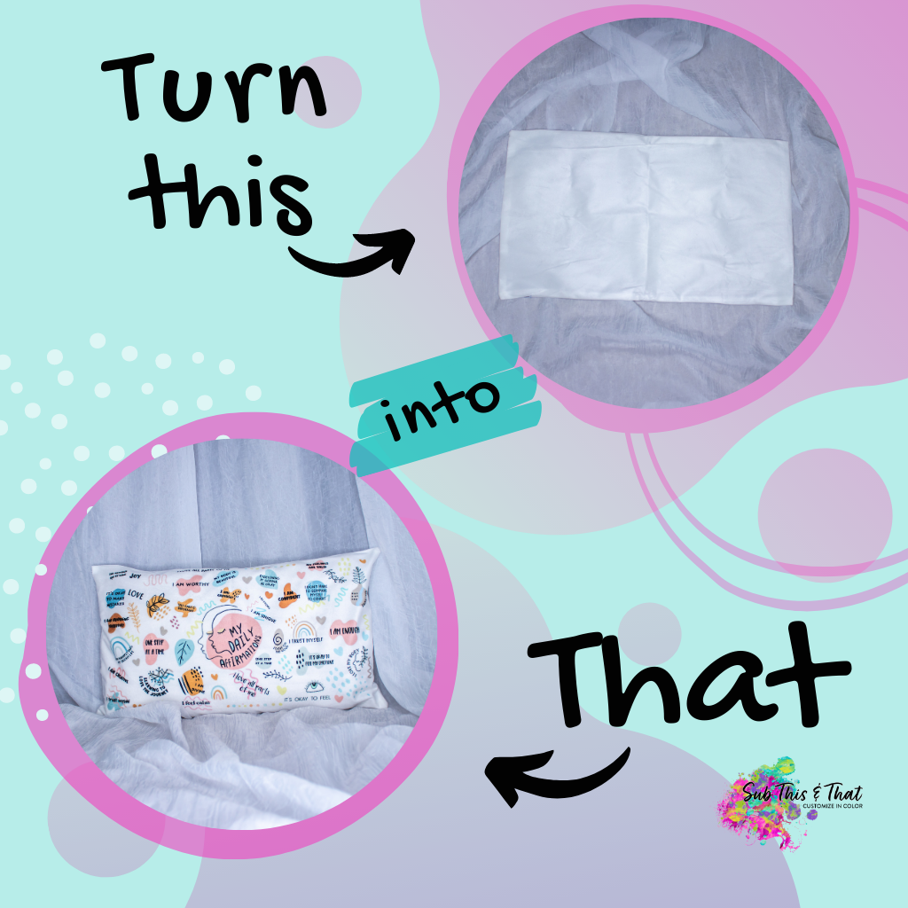 Sublimation Lumbar - travel pillow cover