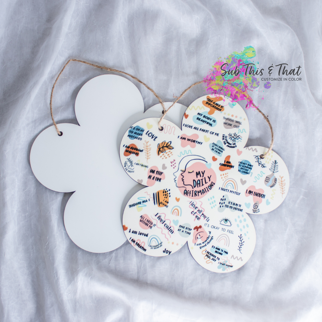 Sublimation MDF Flower Door-Wall Hanger