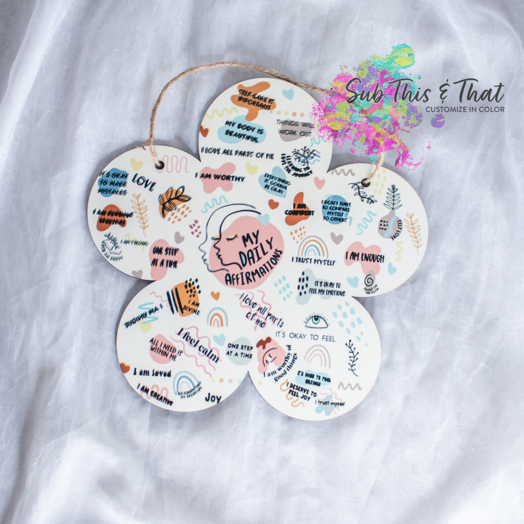 Sublimation MDF Flower Door-Wall Hanger