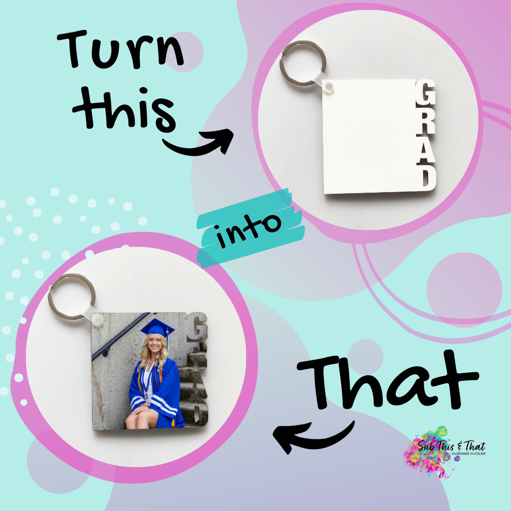 Sublimation MDF keychain-GRAD