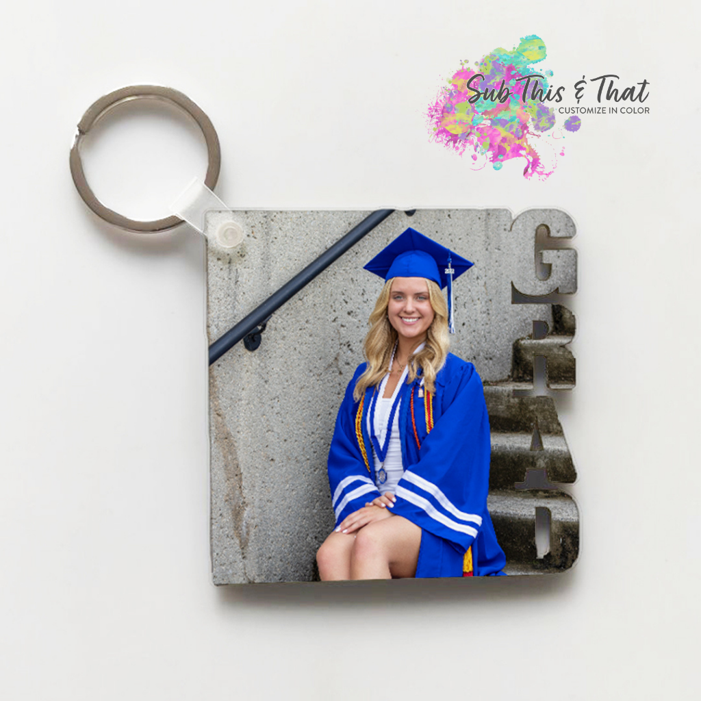 Sublimation MDF keychain-GRAD