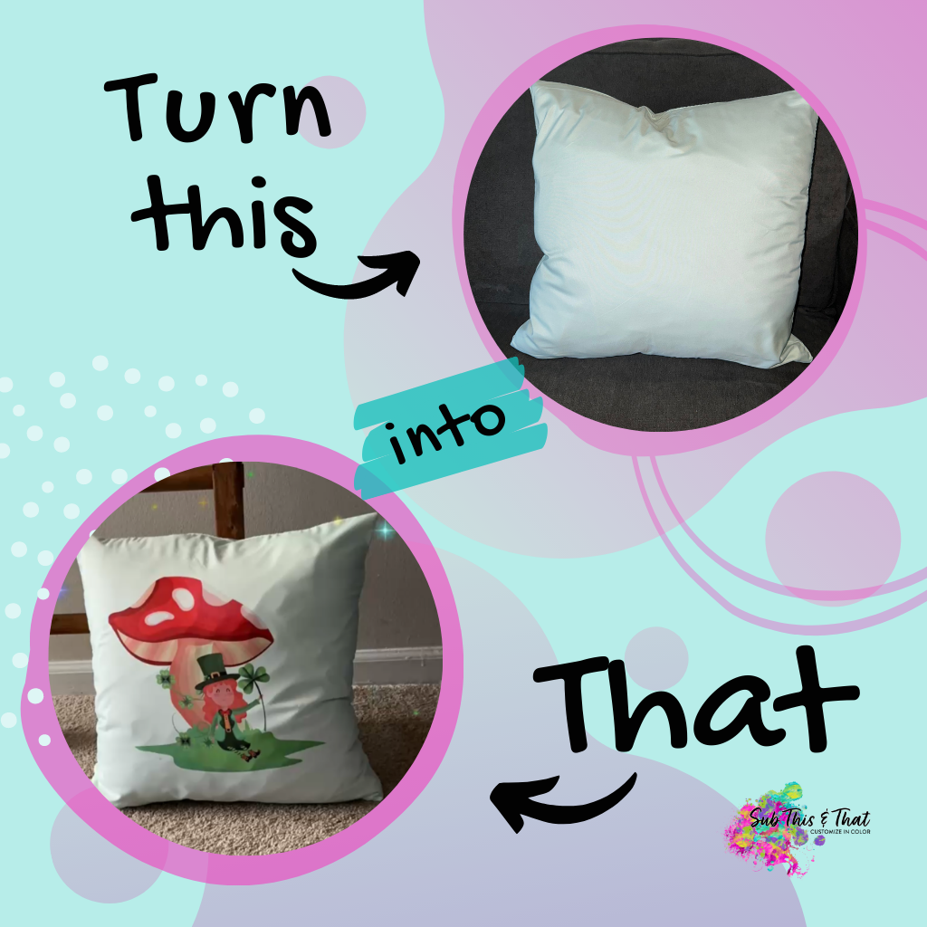 Sublimation Polyester pillow cover-Pastel