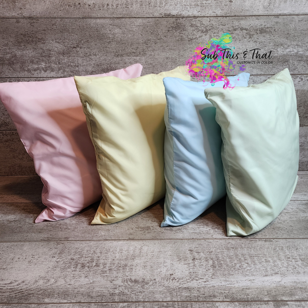 Sublimation Polyester pillow cover-Pastel