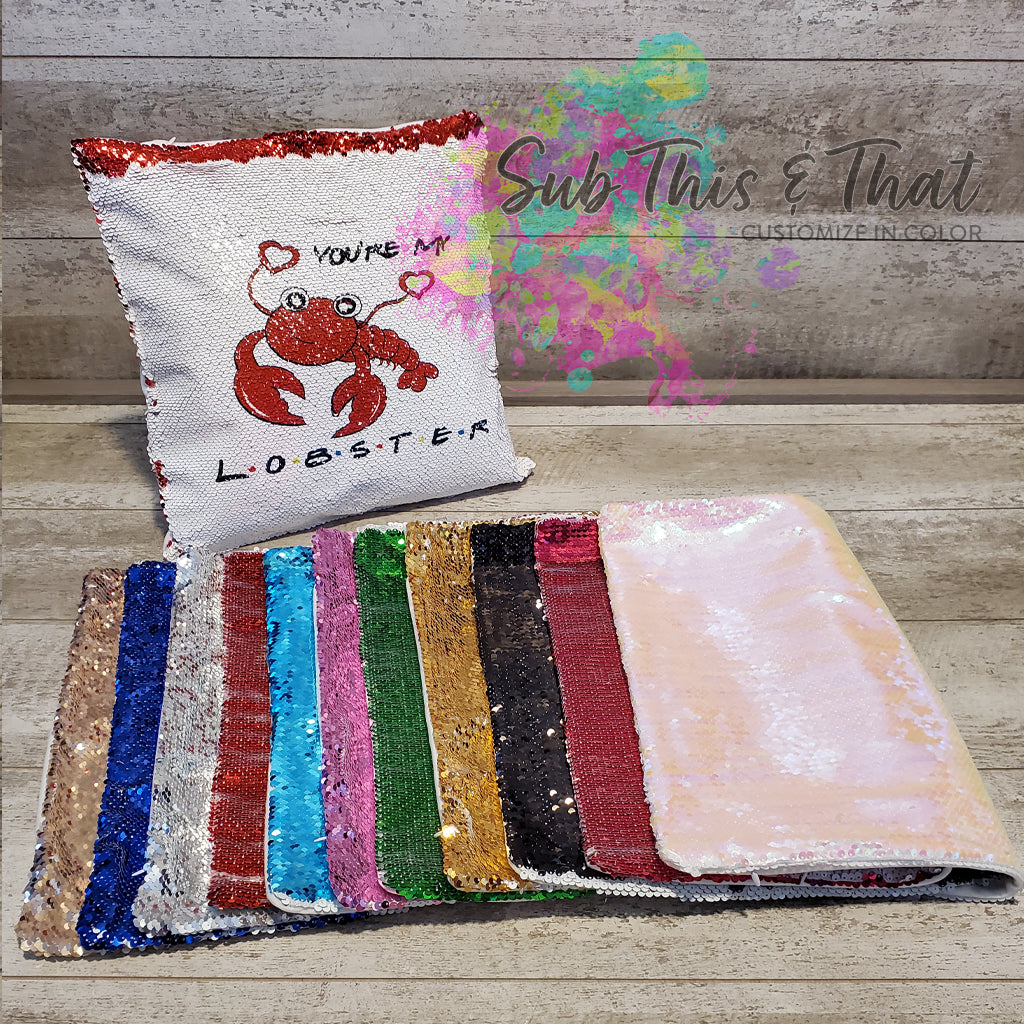 Sublimation Sequin Flip Pillow Cover