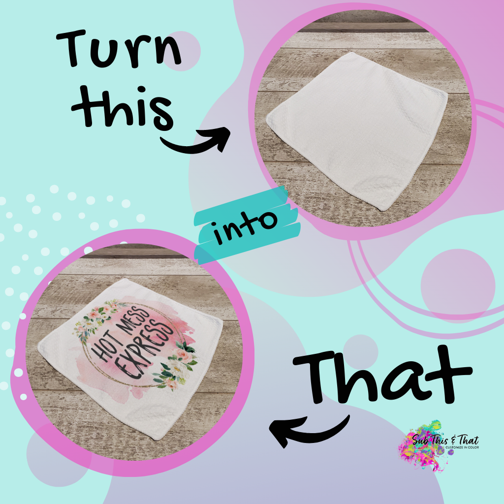 Sublimation Towel Waffle Weave 12x12 inch