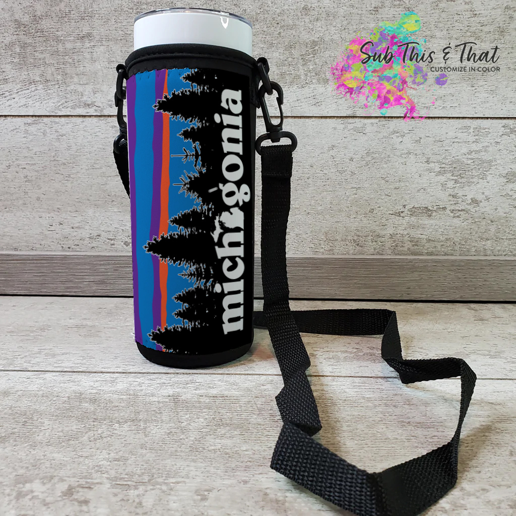 Sublimation Tumbler 20 oz. Sleeve with adjustable Strap - Neoprene