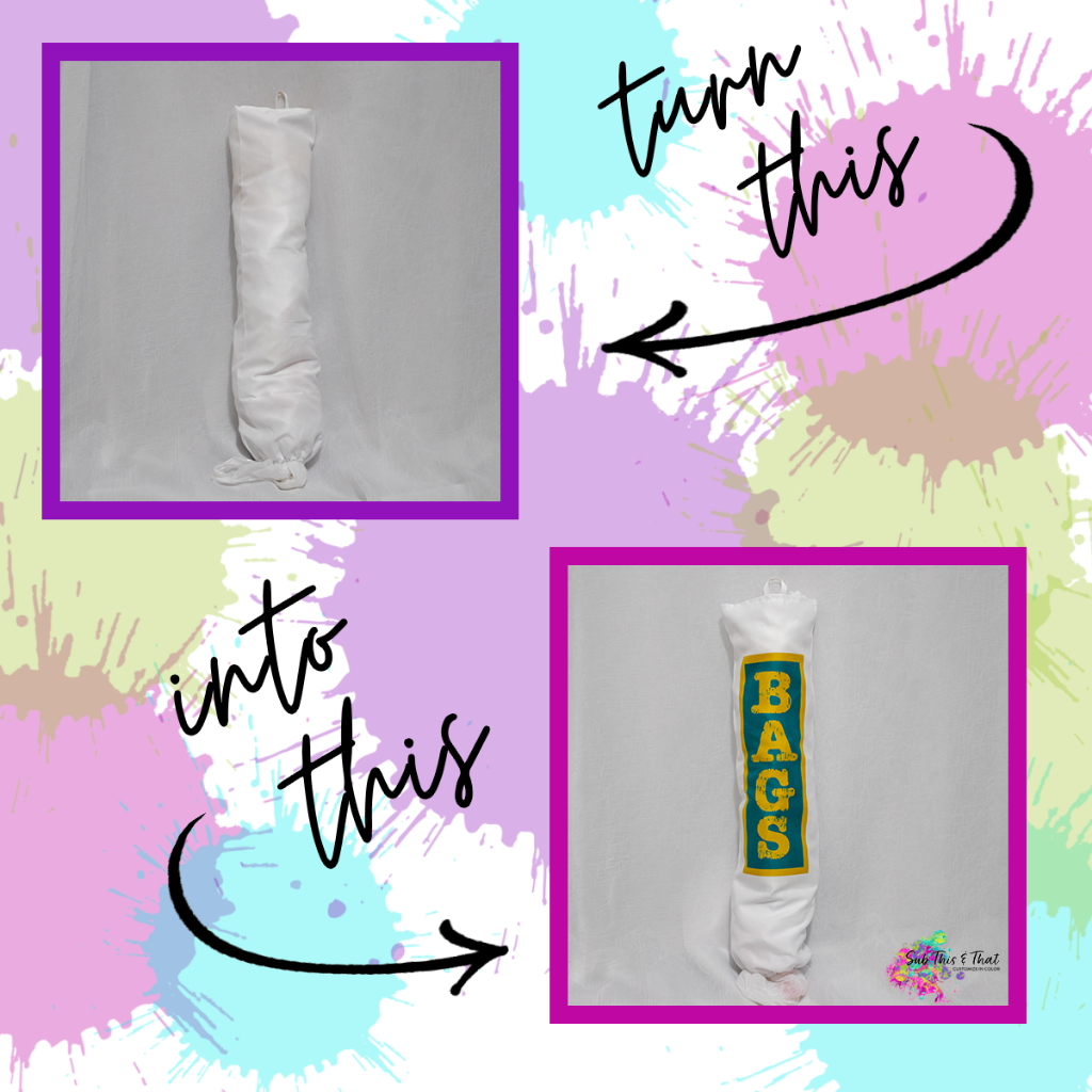 Sublimation grocery-plastic bag holder