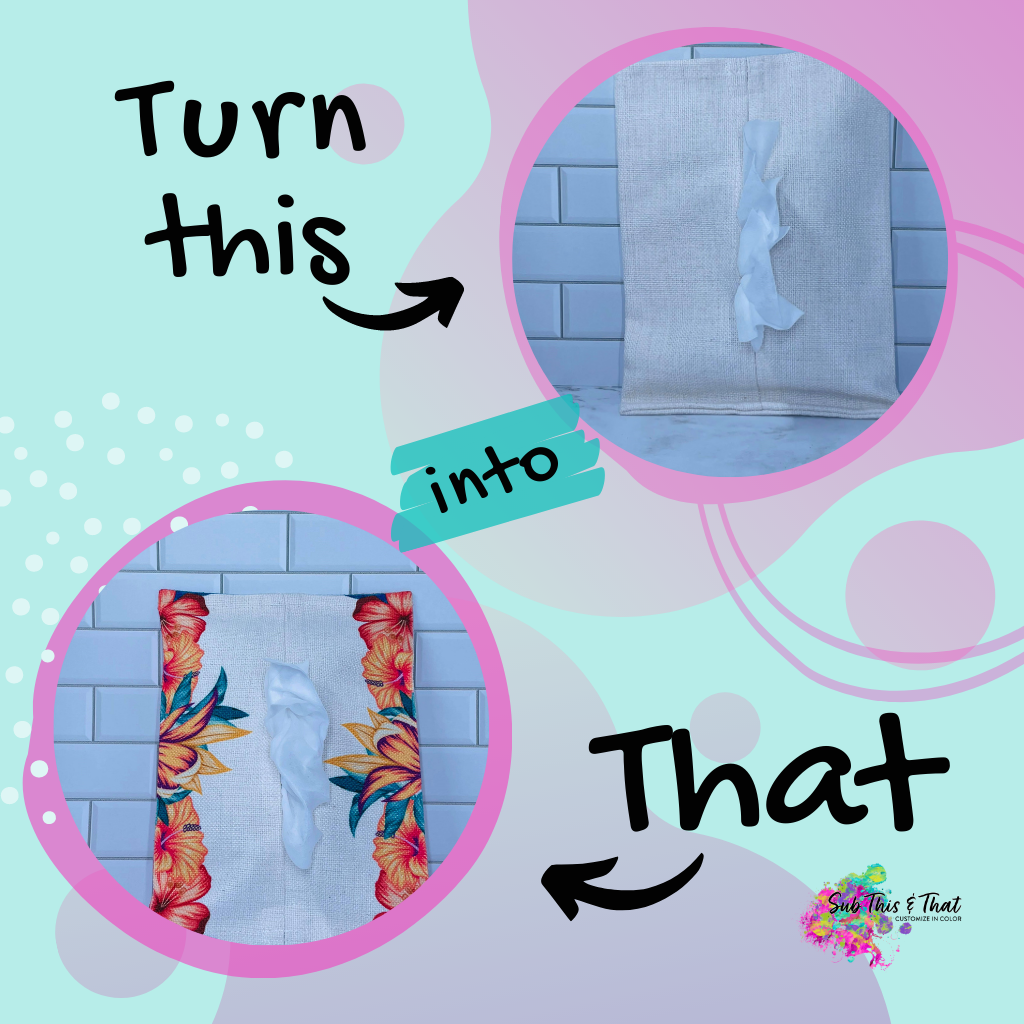 Sublimation linen tissue or wipes holder