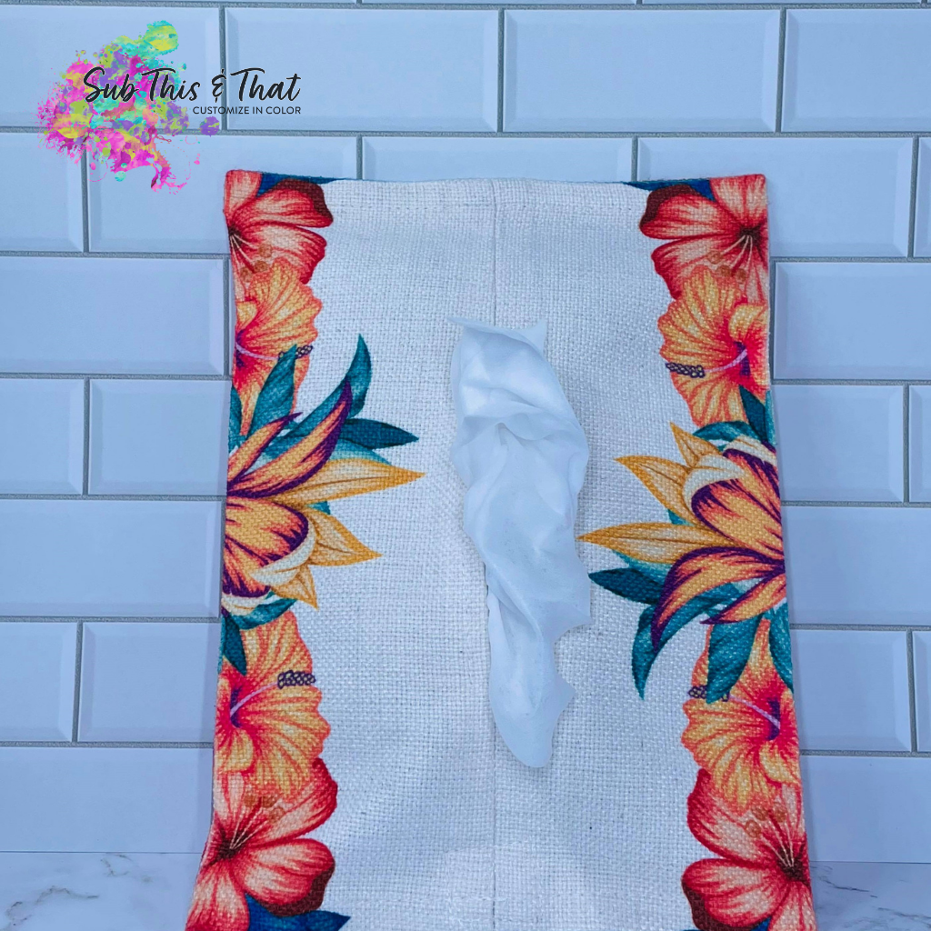 Sublimation linen tissue or wipes holder