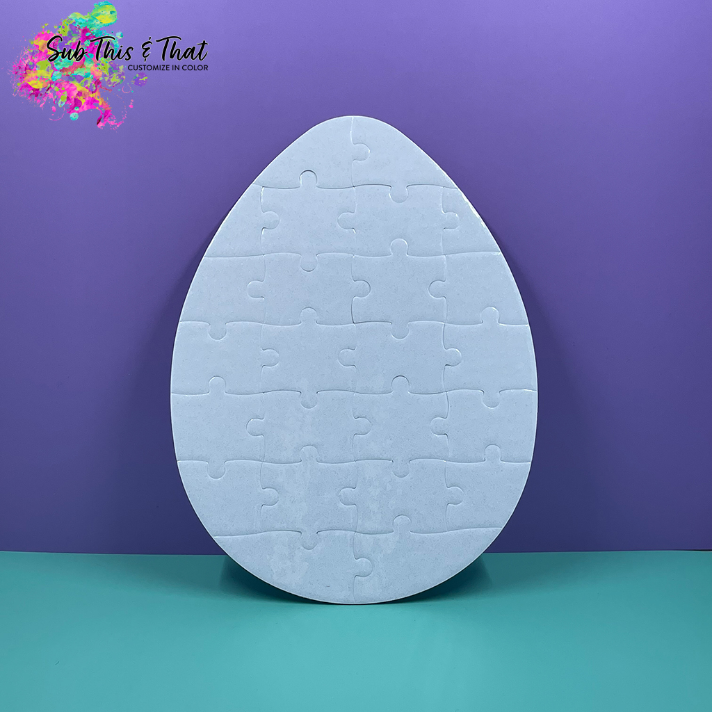 Sublimation puzzle Easter egg shapes