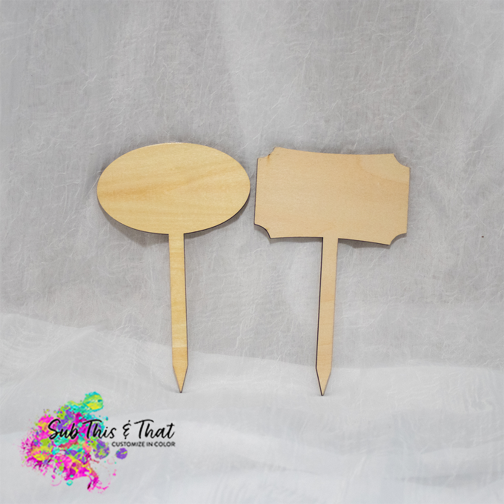 Sublimation wooden Garden Stakes